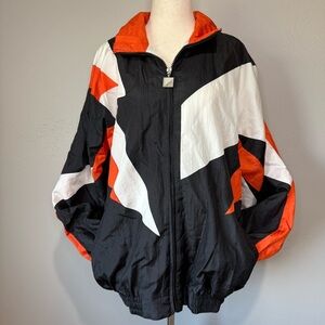 Vintage Pro Celebrity Colorblock Windbreaker Jacket (M)